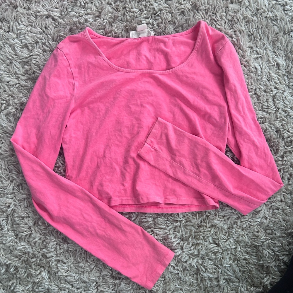 Forever 21 Bright Pink crop Top Tee